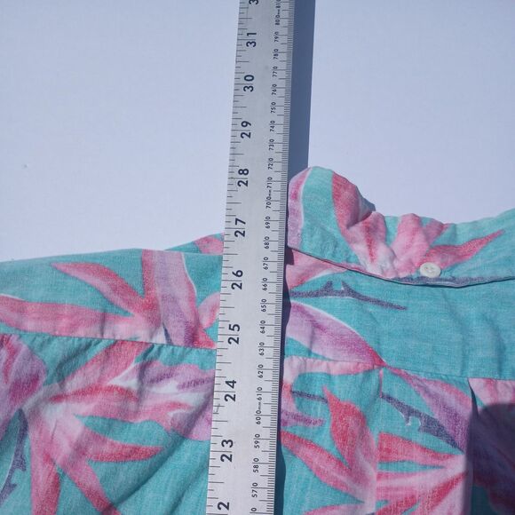Reyn Spooner Hawaiian Shirt Reverse Pattern Medium - Picture 5 of 5